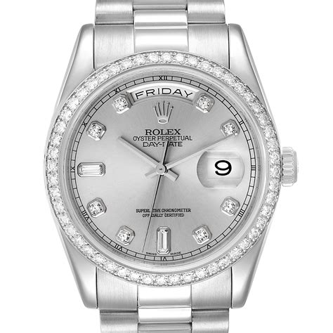 rolex day date platinum 41mm|Rolex presidential platinum diamond price.